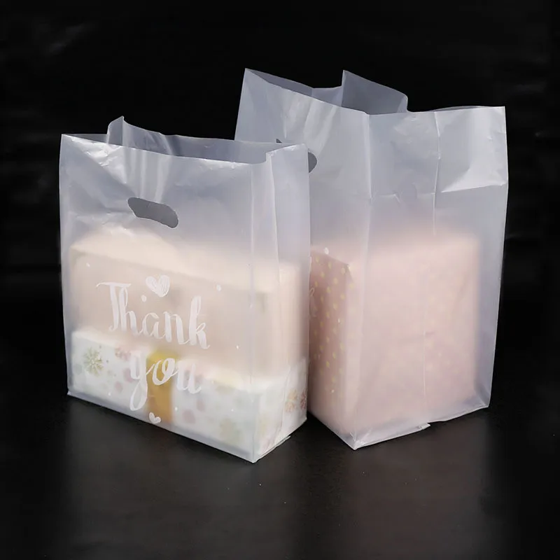 

25/50pcs Packaging Thank You Candy Gift Bag Chocolate Dragee Sweet Plastic Cupcake Bag Wedding Birthday Wrapping Paper Bags