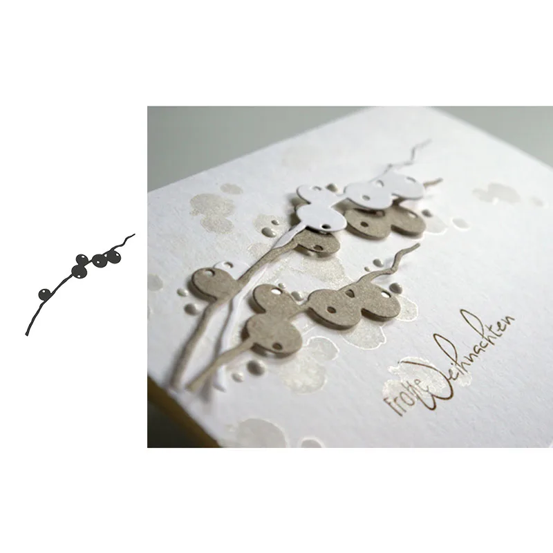 Металлические режущие штампы для ягод пресс форма скрапбукинга бумага