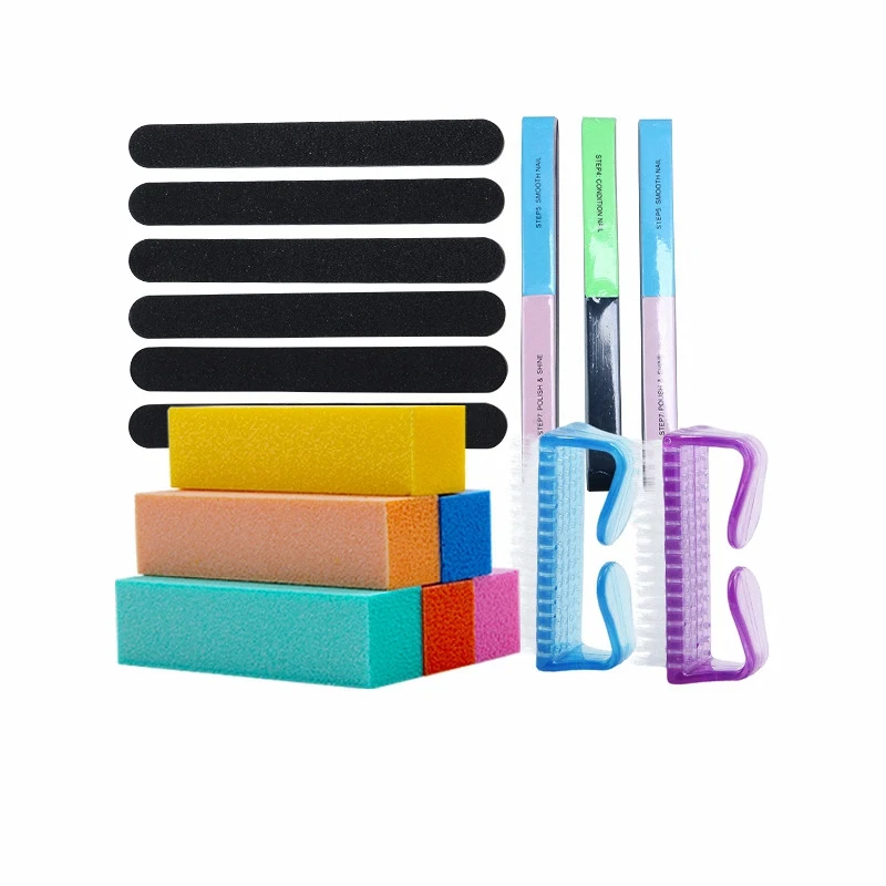 

17 Pcs Nail Tool Kit Nail Files and Buffers Pedicure Tool Art Polishing Tool Nail Care Set Nail Art Buffer