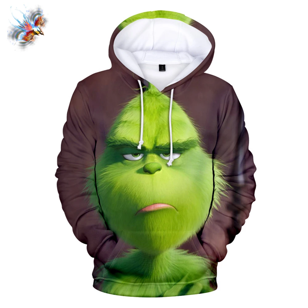 

New Fashion Hoodies Men Sweatshirt Lounge Wear Fashion Grinch Hooded 3D Streetwear Green Haired Grinch Hoodie Anime Men Clothing