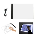 Электронный планшет для рисования, A4, со светодиодной подсветкой