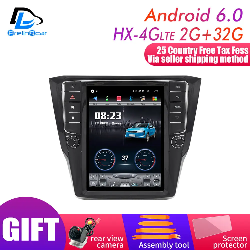 HX-4G 2G32G An6.0 4G Lte 32G вертикальный экран android Мультимедиа Видео Радио плеер для volkswagen sedan Passat B6 2012-16 лет Навигация стерео - Цвет: HX-4G 2G32G An6.0