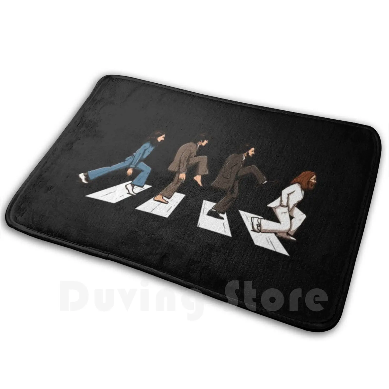 The Cross Mat Rug Carpet Anti-Slip Floor Mats Bedroom Road Album Abbey Beatle Music