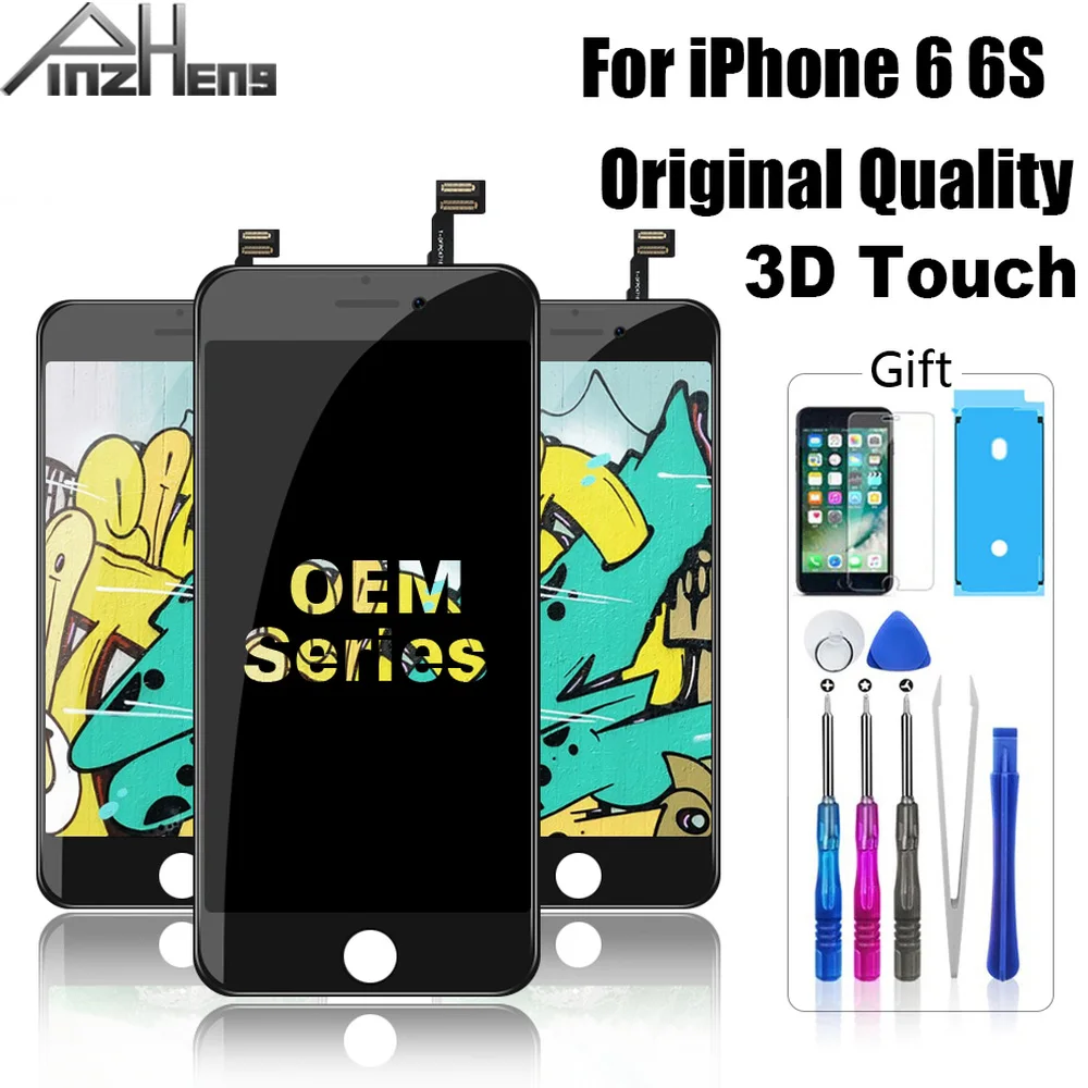 

OEM Screen LCD For iPhone 6 6S LCD Display Original Color Display Assembly Digitizer With 3D Touch Replacement LCD No Dead Pixel