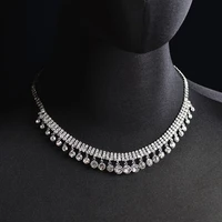 coruixi shiny rhinestone necklace pendant ladies simple punk personality crystal jewelry gothic gift accessories hnh323