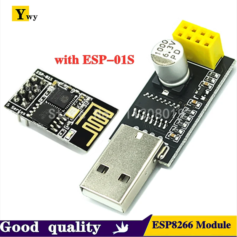 Адаптер программатора ESP01 UART GPIO0 Женский адаптер ESP8266 CH340G USB в последовательный