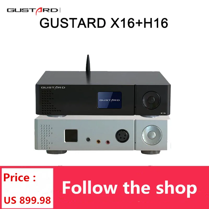 GUSTARD DAC-X16 MQA декодер + H16 усилитель для наушников полное декодирование dual ES9068 Bluetooth 5,0 DSD512 XU216 USB IIS X16