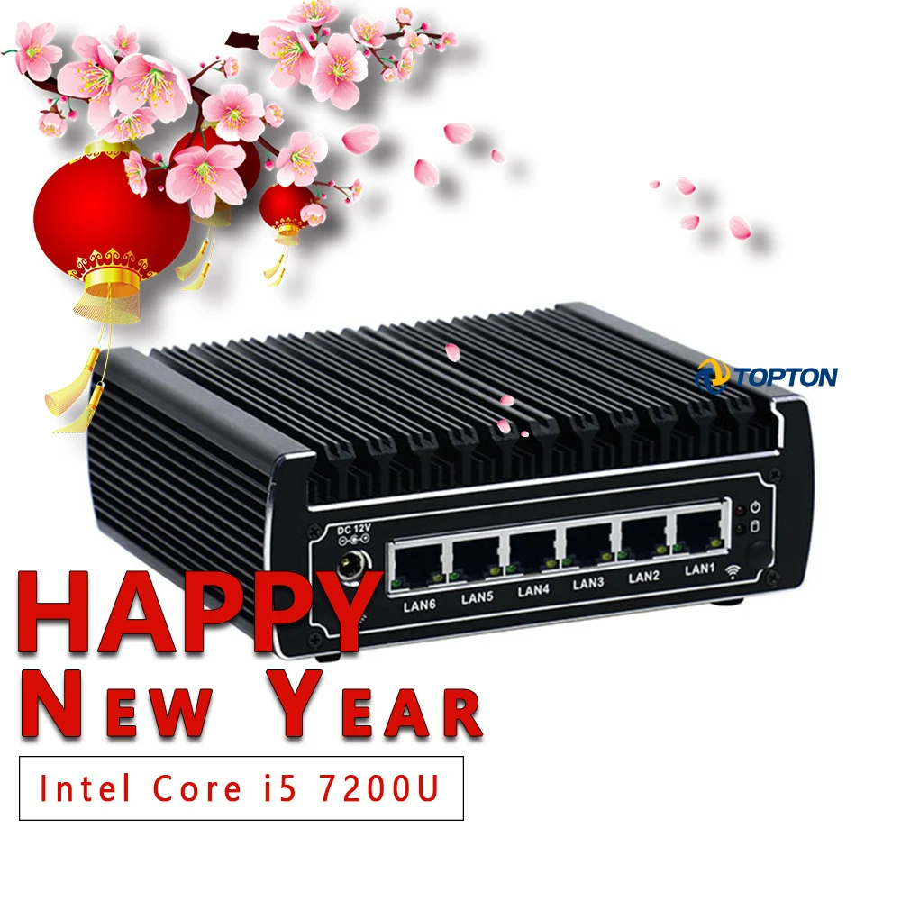 Мини-ПК Windows 10 Pro Intel Core i5 7200U DDR4 безвентиляторный настольный компьютер 4K HD 2 4/5G WiFi