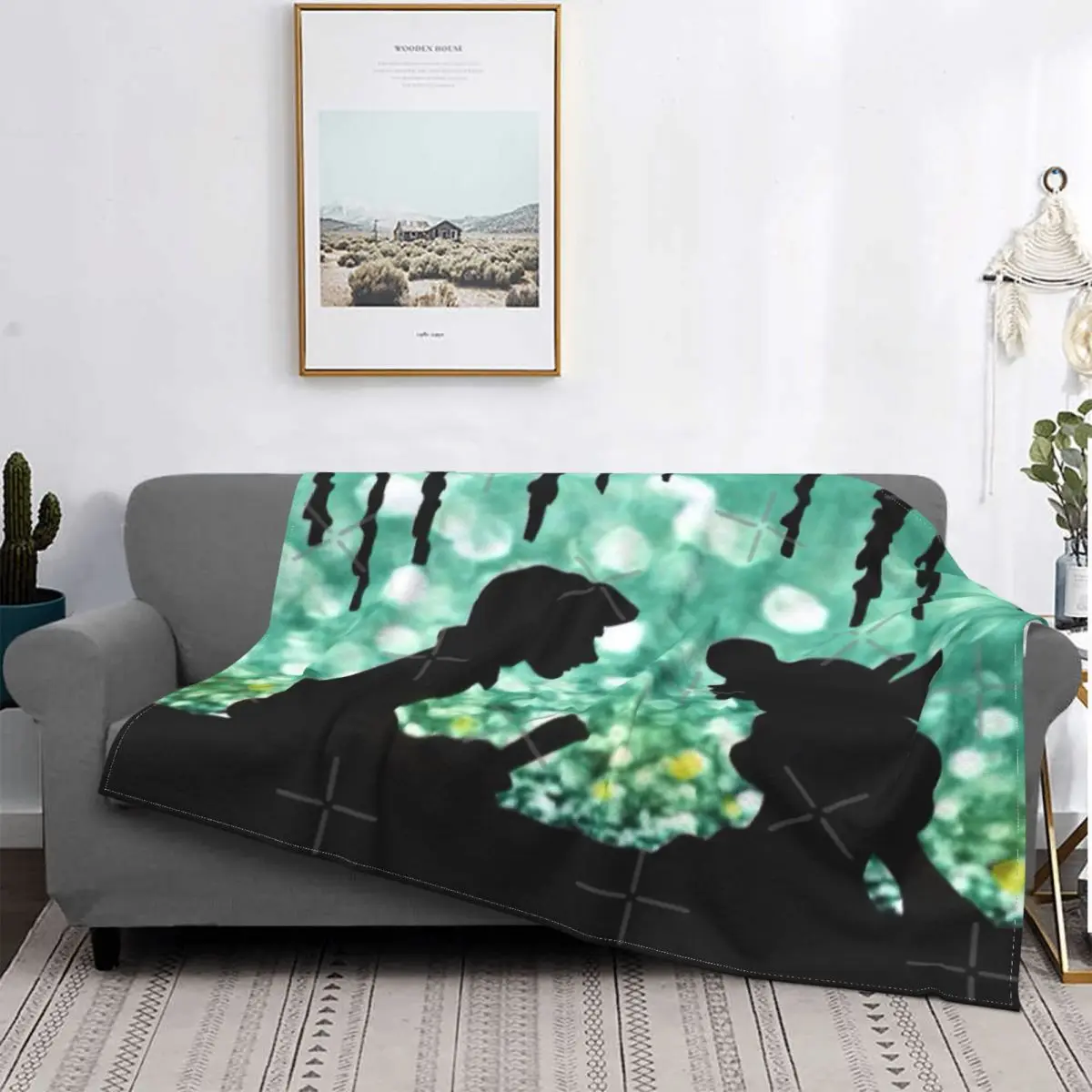 

Kiss The Girl-Manta a cuadros para cama, edredón a cuadros de muselina, colcha de pícnic