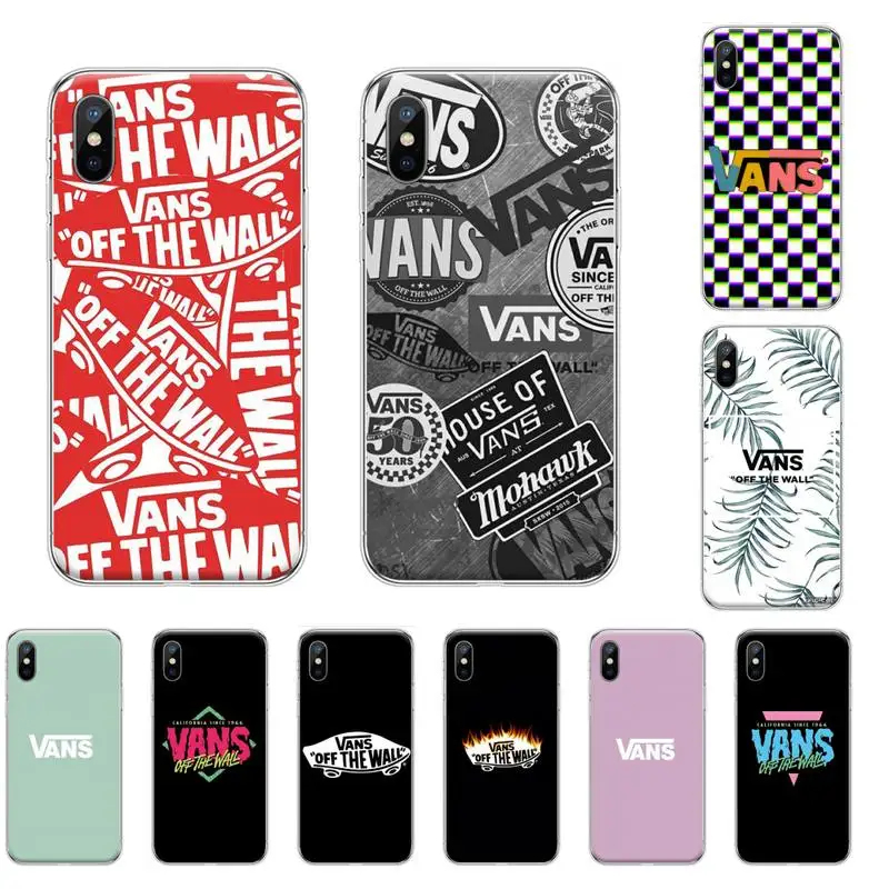 Trend Street скейтборд VANS Мягкий Силиконовый ТПУ чехол для телефона iphone 4 4s 5 5S SE 5C 6 6S 7 8