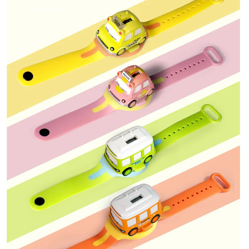 

Электронные часы из сплава 1:62, инерционный датчик, мультяшный автомобиль со звуком и светом, Детские игрушечные часы, детские часы
