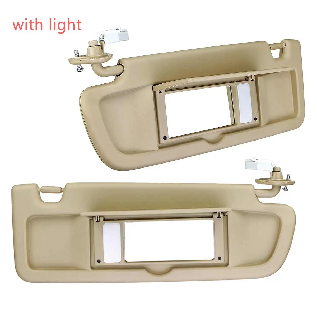 Pair with light Автомобильный солнцезащитный козырек Солнцезащитный козырек антибликовый козырек без светильник для Honda Для Civic Для Coupe Sedan 2006 2007 2008-11 - Цвет: Pair with light