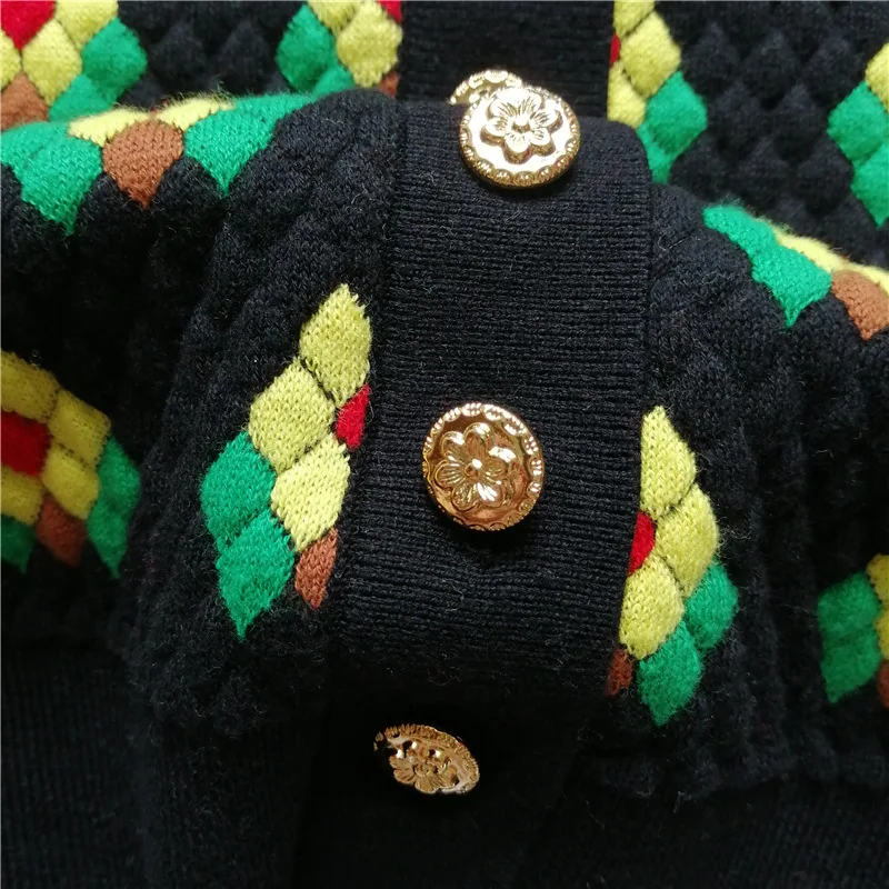 

2020 Autumn and Winter New V-neck Short Knitted Cardigan Sunflower Sweater