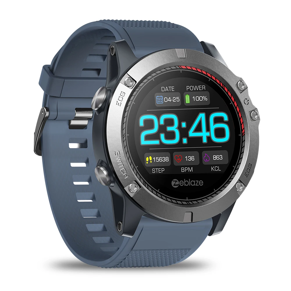 Zeblaze VIBE 3 Pro Полный Круглый монитор сердечного ритма умные спортивные часы светодиодный шагомер с подсветкой 5ATM водонепроницаемые умные часы для мужчин