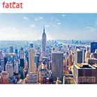 FATCAT Горный Замок закат пейзаж, картина, выложенная алмазами полностью квадратная круглая дрель Diy 5D алмазная вышивка мозаика художественный Декор AE1321