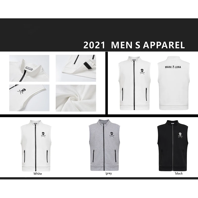 

MARK & LONA Men's Golf Vest Warm Windproof Comfortable Sleeveless Vest Golf Sweatshirt