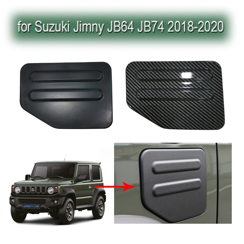 Купи Car Gas Tank Cover Carbon Fiber/Matte Black for Suzuki Jimny JB64 JB74 2018-2020 Oil Fuel Tank Cap Cover Decoration Stickers за 480 рублей в магазине AliExpress