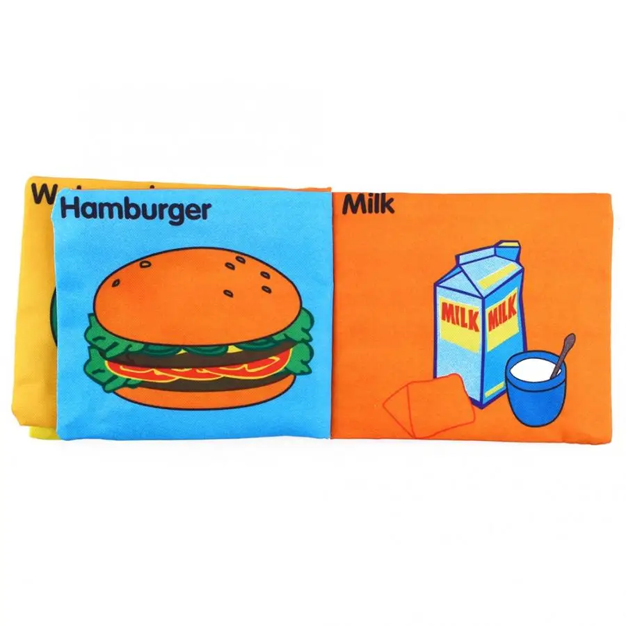 Книжка тканевая развивающая для детей мягкая игрушка познавательная книжка