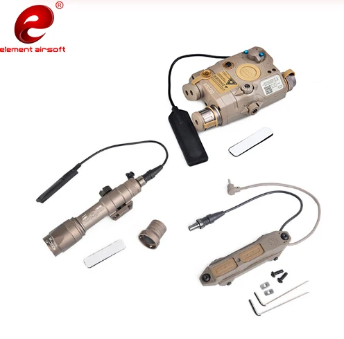 Коричневый Element Airsoft тактический флэш-светильник фонарь Surefir M600 PEQ зеленый лазерный ИК-светильник оружейный светильник охотничий фонарь PEQ 15 - Цвет: Коричневый