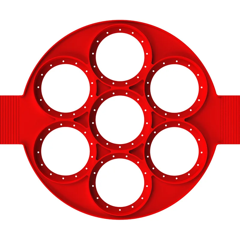 7 отверстие флип блинчик для завтрака антипригарная сковорода жареное яйцо омлет