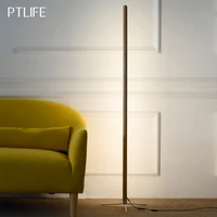 LED Wooden Standing Floor Lamp Modern Simple Design Solid Wood Art Decor Atmosphere light 360° adjustable portable Ambient lamps