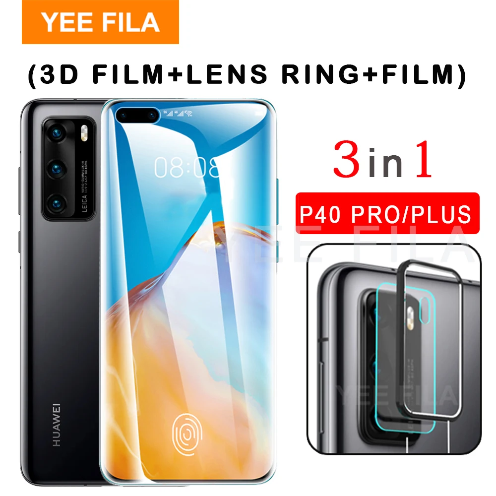 Гидрогелевая 3d пленка с полным покрытием для Huawei P40 Pro Plus Защитная экрана P40Pro P 40