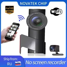 Dashcam FHD 1080P  Registrator Hidden  Mini Mobile Phone WIFI Direct Connection 170 Wide-Angle Dual-Lens Night Vision Car DVR
