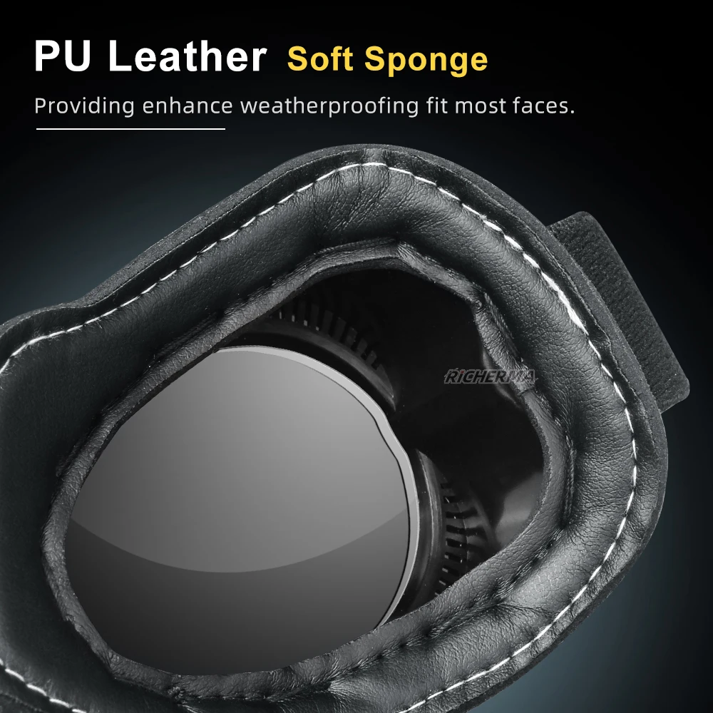 Ветрозащитные винтажные мужские очки для мотокросса анти УФ защитные мотоцикла