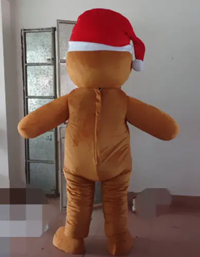 Костюм Маскота "Пряничный Человечек" Для Взрослых, Плюшевый, На Рождество, На Хеллоуин, Для Празднования Открытия.