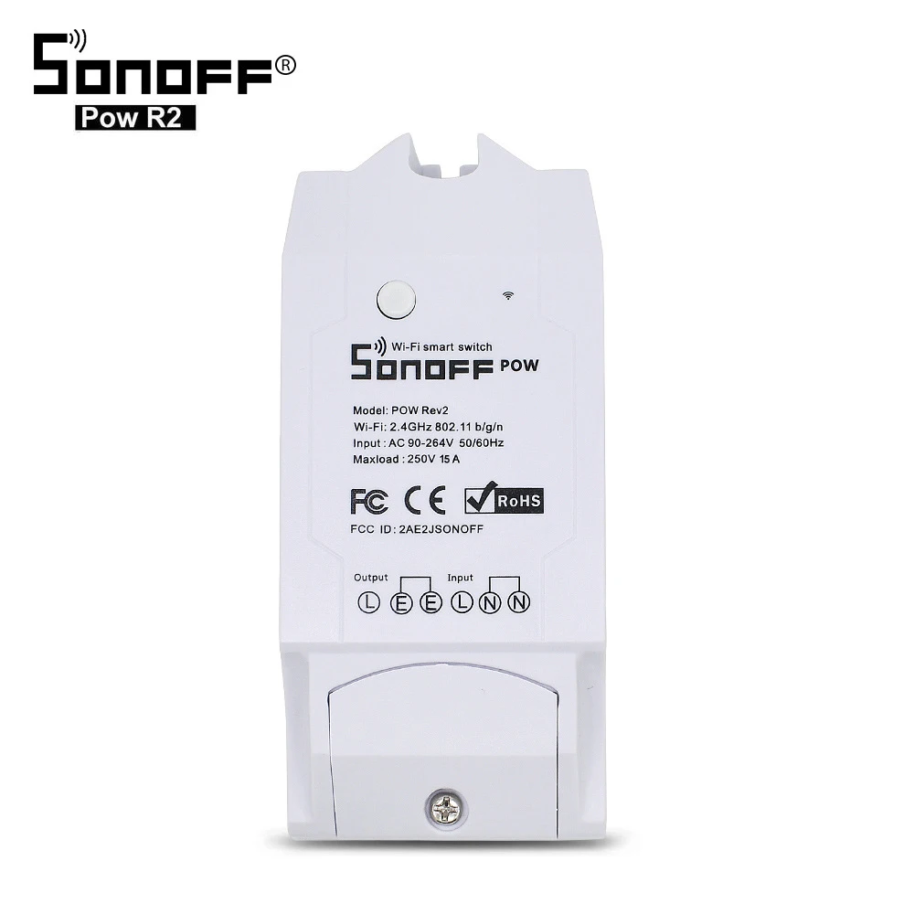 Смарт-переключатель Sonoff Pow R2 15 А 3500 Вт Wi-Fi | Электроника