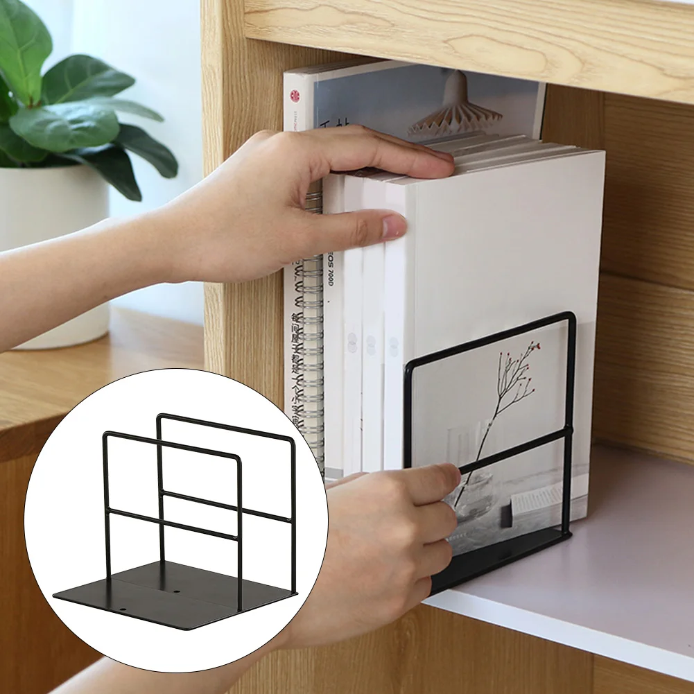 1 пара кованые железные декоративные школьные домашние органайзеры для книг