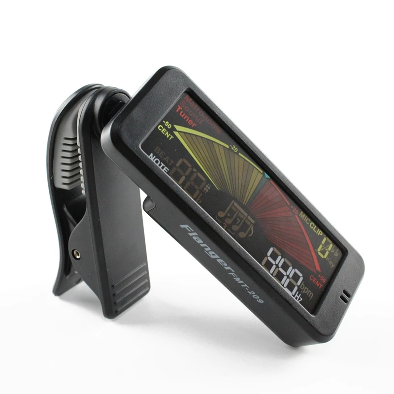 Flanger Гитарные тюнеры с клипсовым дизайном 3 в 1 метрономы тюнер тональным