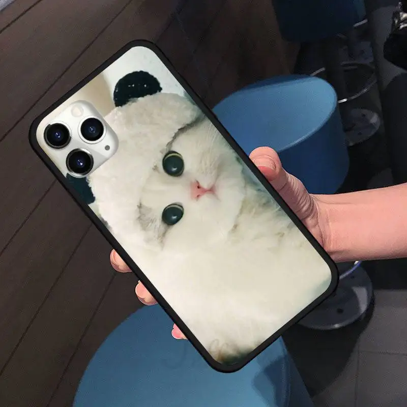 

cute cat cool funny Phone Case For iphone 7 8 12 11 XR XS pro Max Mini plus Soft silicone cover shell funda