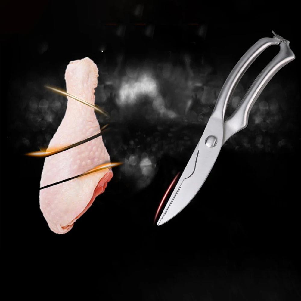 Новые технические кухонные ножницы из нержавеющей стали для птицы рыбы курицы