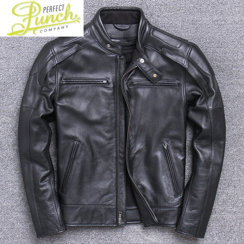 

Jacket Winter Autumn Men Streetwear 100% Real Cow Leather Jackets Man Coats Clothes Chaqueta De Los Hombres 2021 WPY1962
