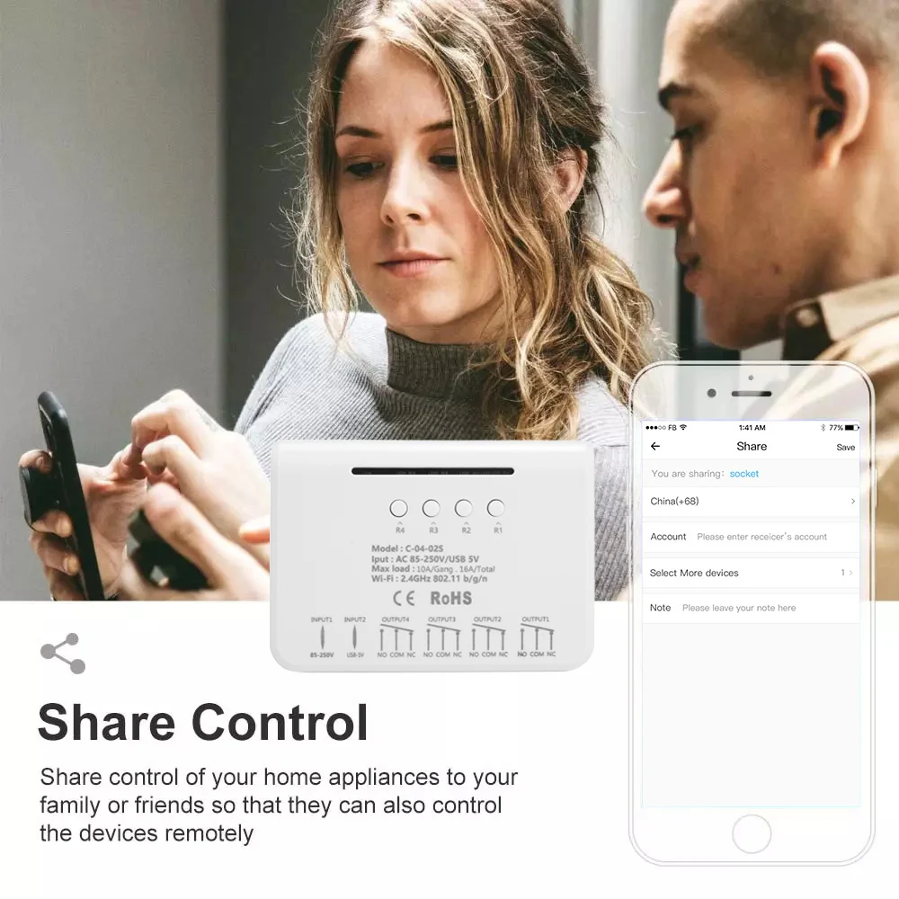 5 шт. AC в 12 В 24 eWelink смарт WiFi релейный модуль переключатель реле Таймер