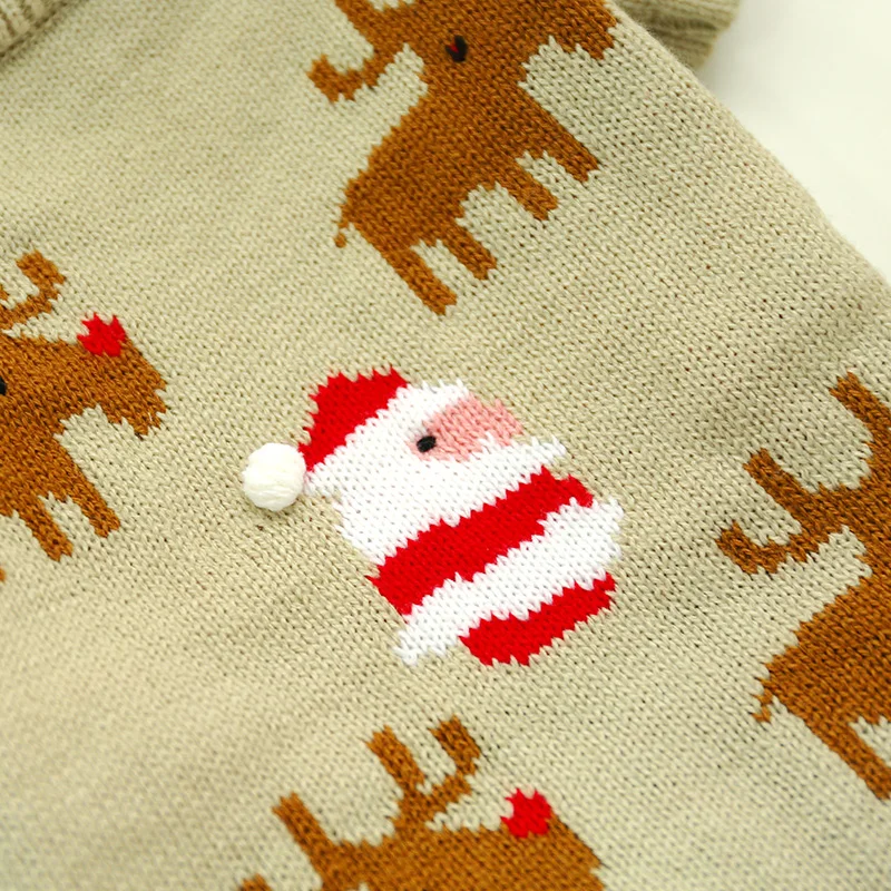 Свитер с французским бульдогом одежда для собак Mi lu Санта Клаус Зимний