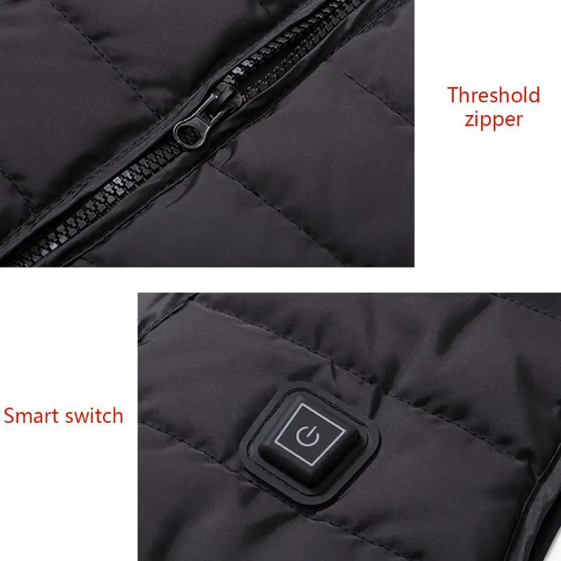 

Men Women Outdoor USB Infrared Heating Vest Thermal Winter Warm Jacket Clothing