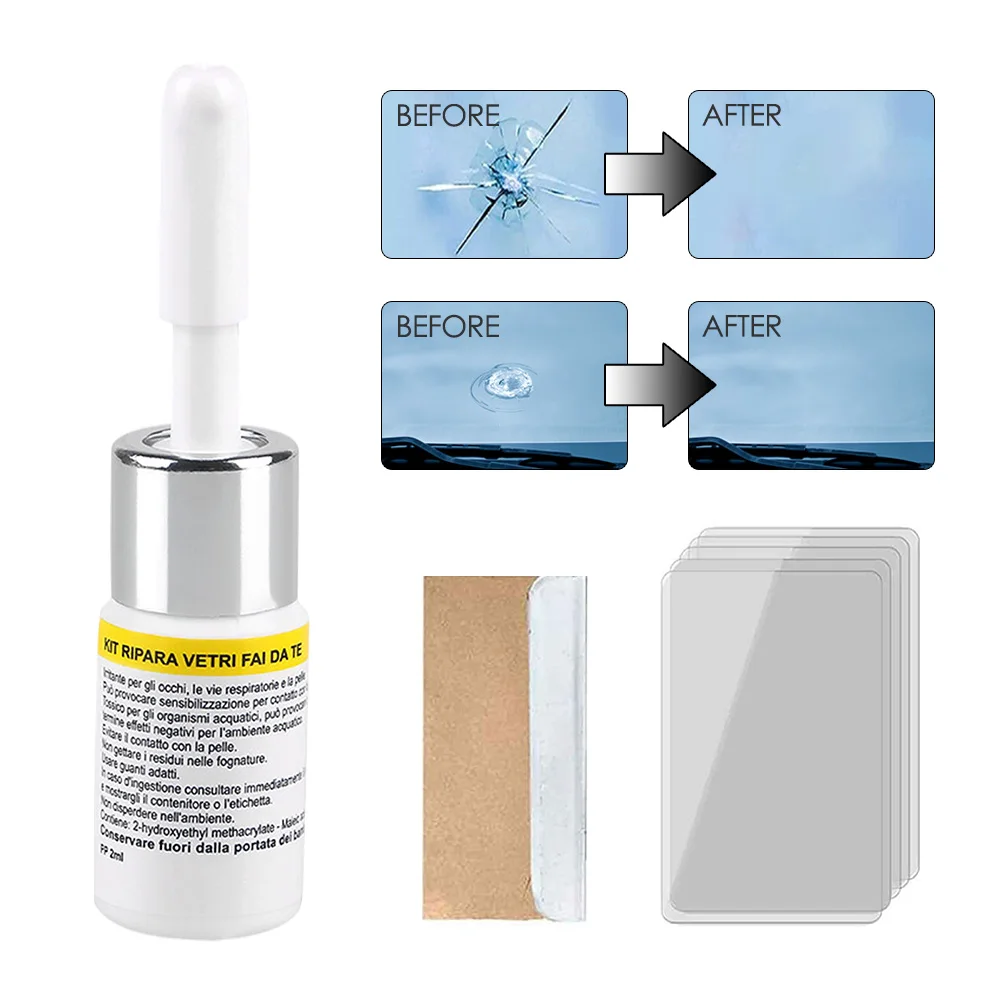 Набор для ремонта стекла жидкость удаления царапин и трещин на лобовом стекле |