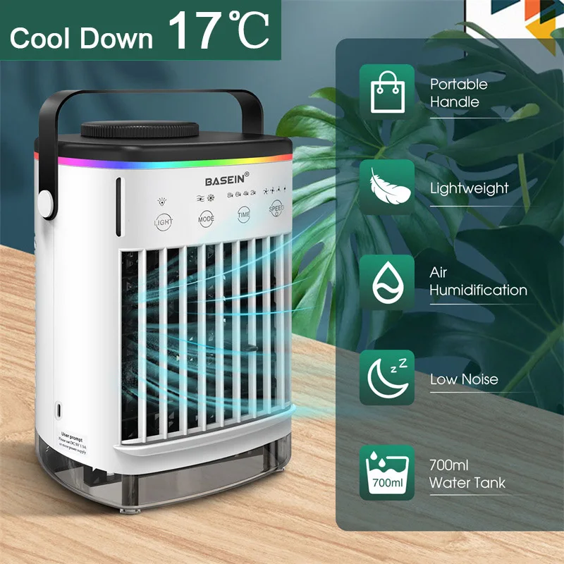 

Mini Air Conditioner Air Cooler Fan Water Cooling Fan Air Conditioning For Room Office Mobile Portable Air Conditioner For Cars