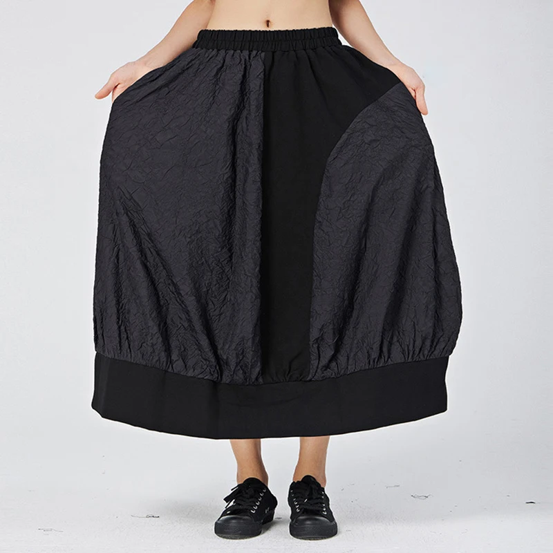 SHENGPALAE индивидуальная юбка с высокой эластичной талией Женская Весенняя