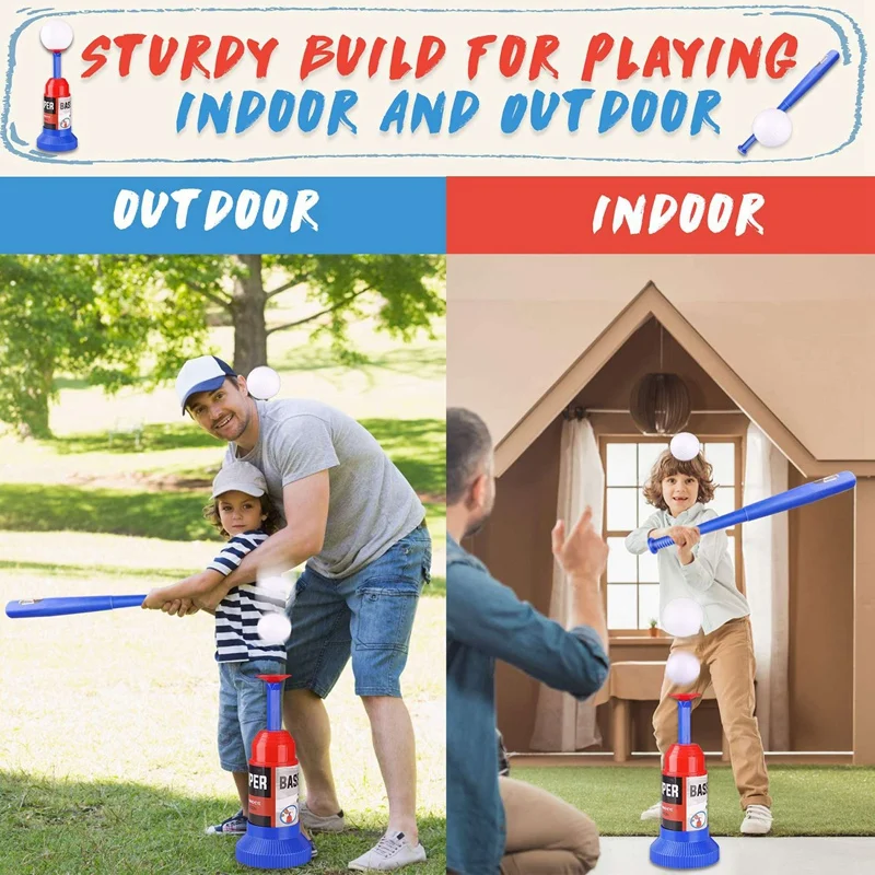 

Toddler Toys Set Kids Toys Baseball Tee Ball Set Outdoor Toys for Toddler Boy Toys with Toddler T Ball Set with