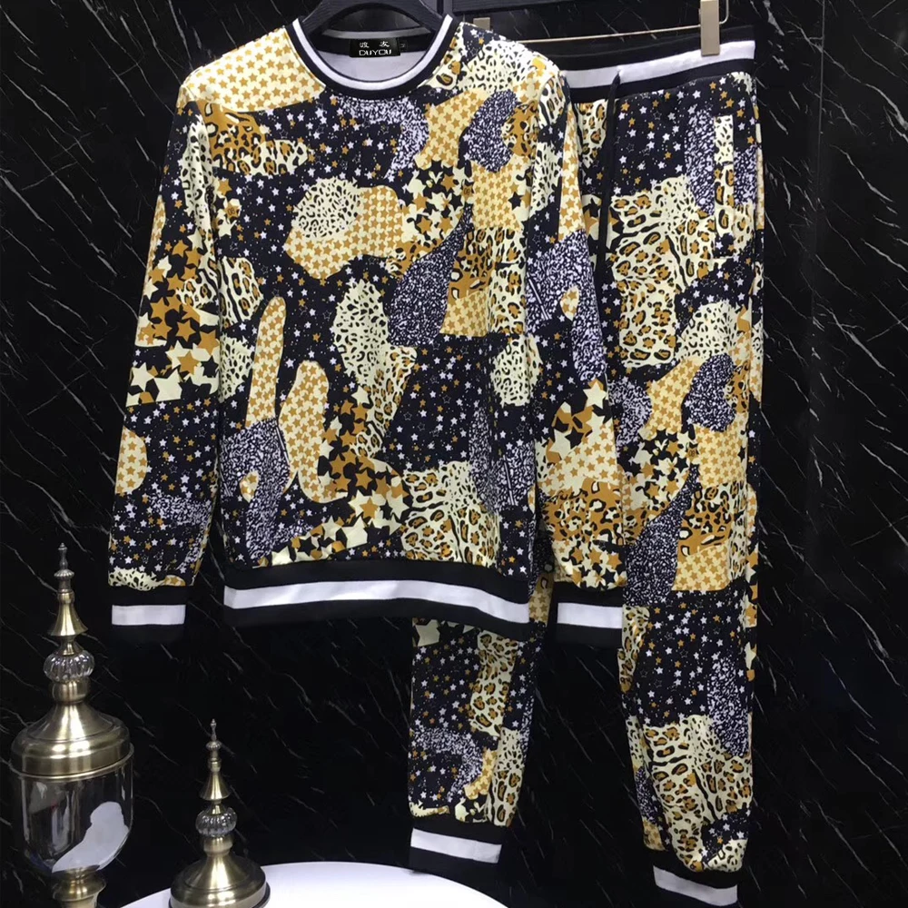 Новый дизайнерский спортивный костюм для мужчин на осень и зиму заказ мужские