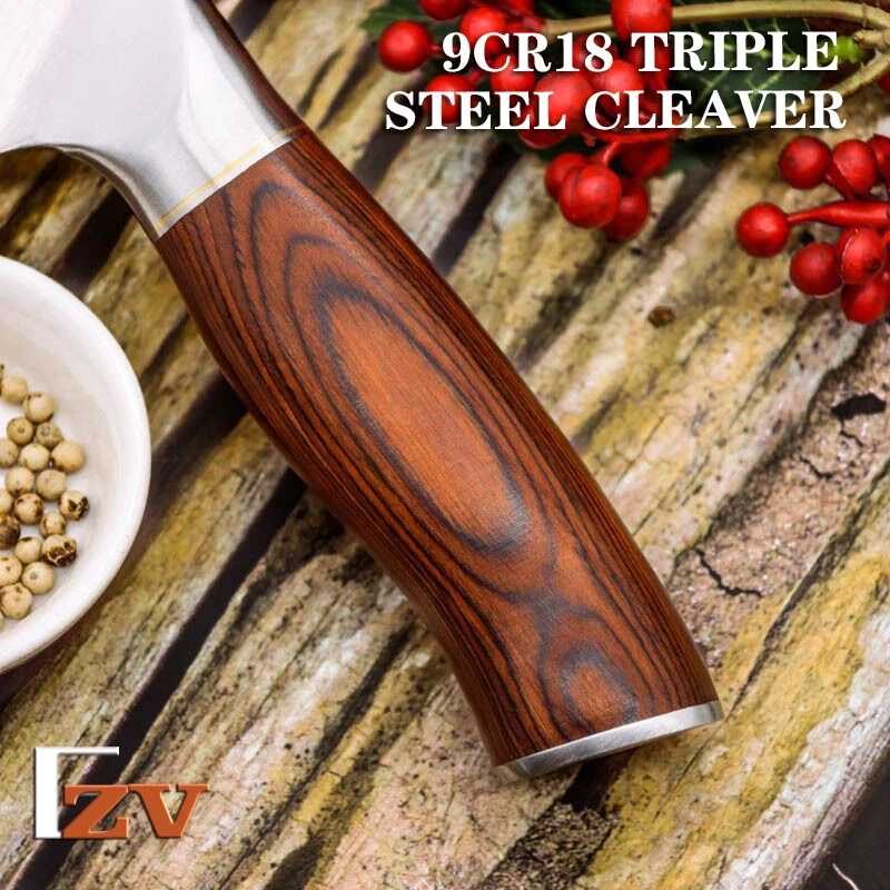 Высшее качество 9Cr18mov Nakiri кухонные ножи Razuo острый шеф-повара нож для нарезки