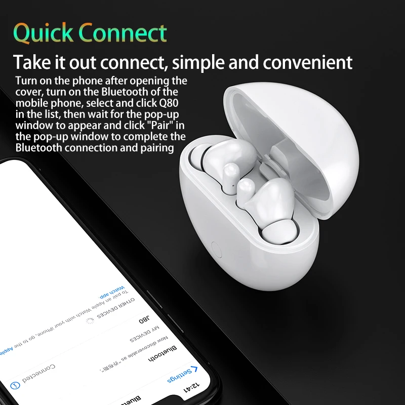 Наушники-вкладыши TWS с 5 0 беспроводные наушники Bluetooth гарнитура 9D бас стерео