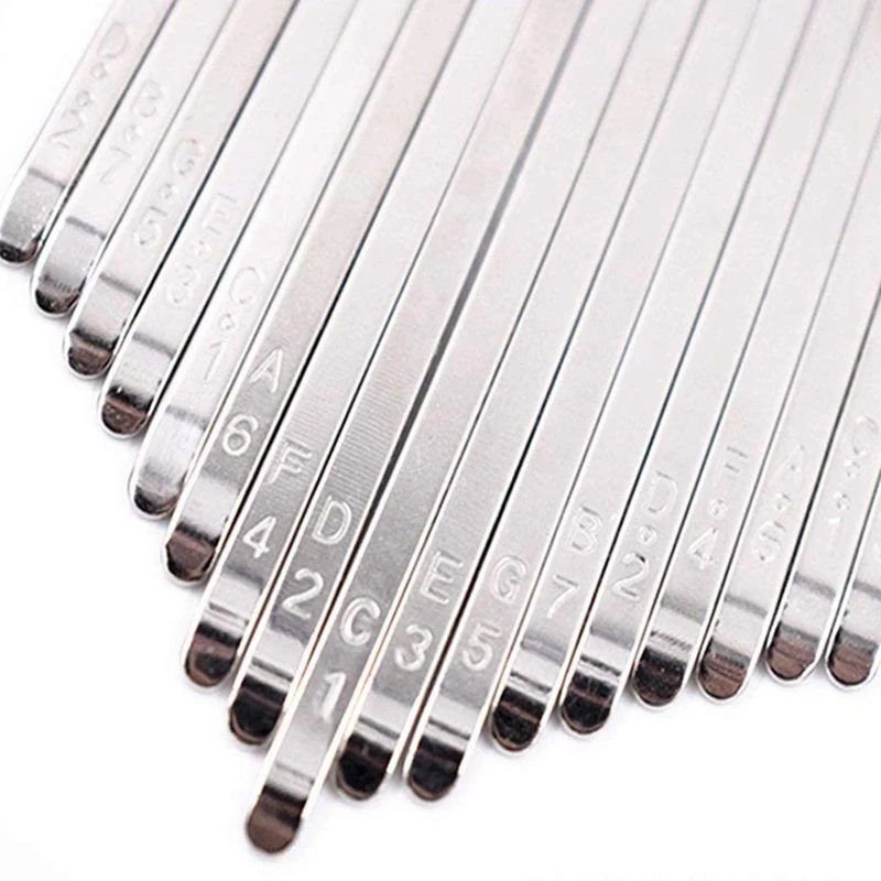 

17 Key Kalimba Replacement Kit with Wood Bridges Tuning Hammer for DIY Kalimba Thumb Piano