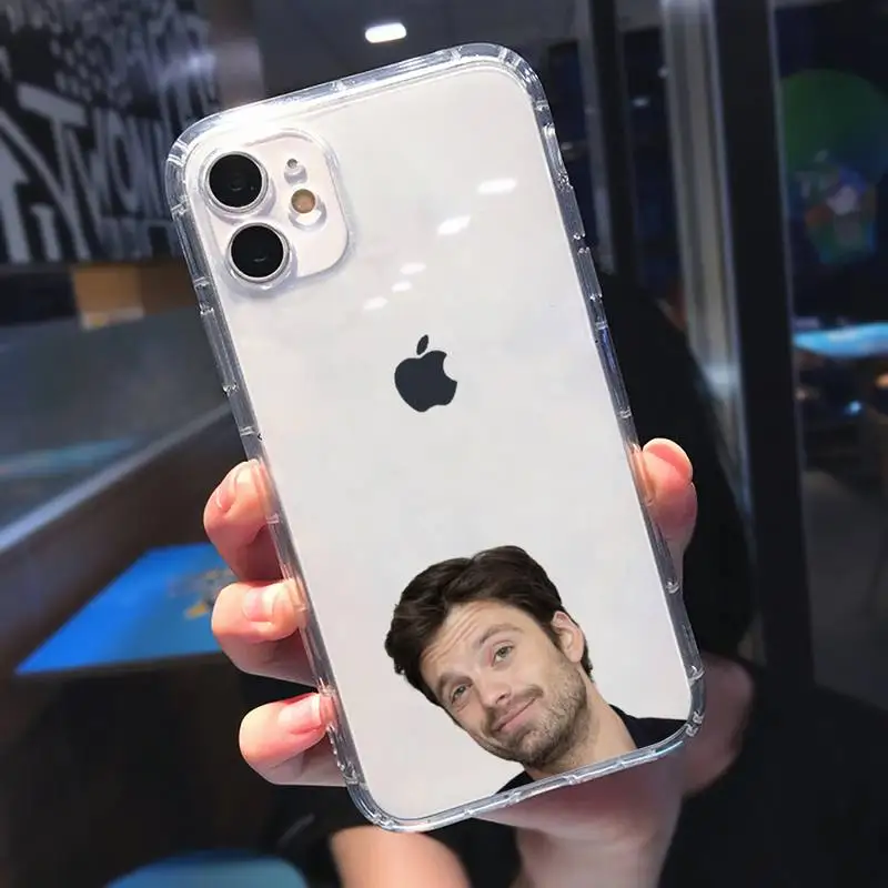 

Sebastian Stan famous actor Phone Case Transparent soft For iphone 5 5s 5c se 6 6s 7 8 11 12 plus mini x xs xr pro max