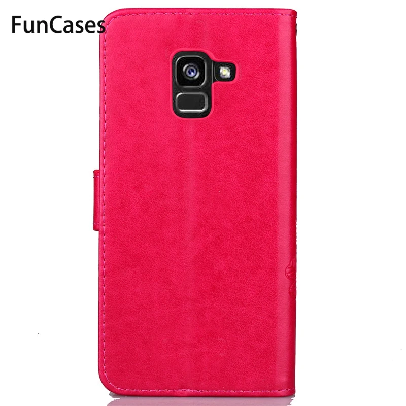 Чехол для Samsung Galaxy A8 2018 Роскошный чехол из искусственной кожи телефона A530 A530F SM-A530F
