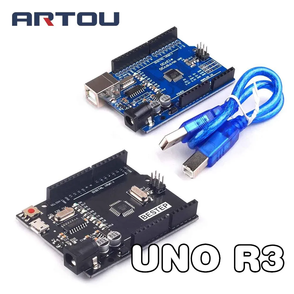 Высокое качество один набор CH340G + MEGA328P чип 16 МГц для Arduino макетная плата USB