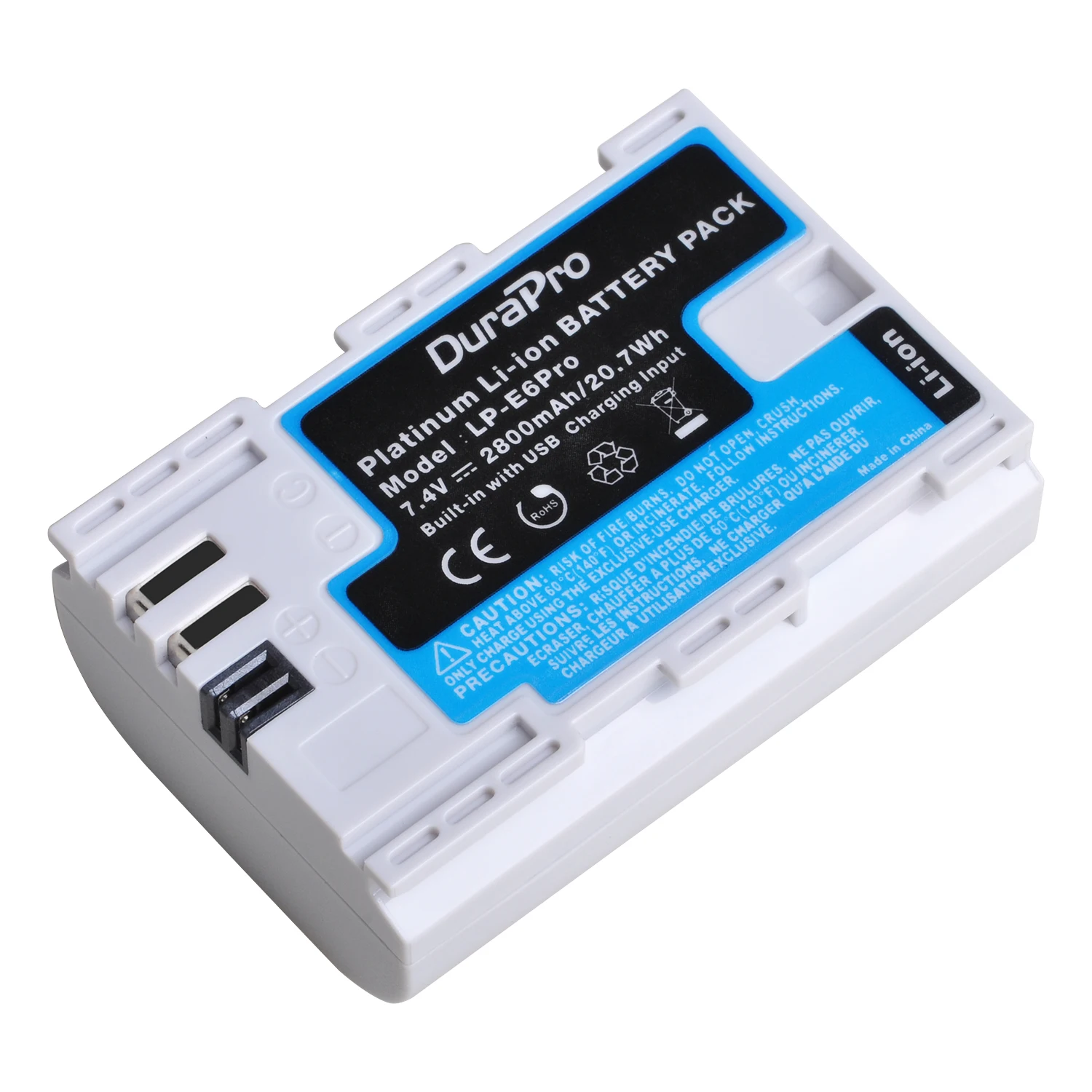 2800 мАч LP-E6 LP-E6N Аккумулятор для камеры с usb-портом для Canon EOS 5DS 5D Mark II Mark III 6D 7D 60D 60Da 70D 80D